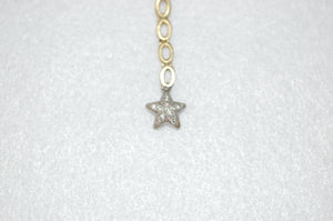 Moons and Pave Star Diamond Necklace