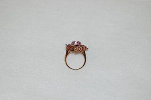 Abstract Flower Cocktail Ring