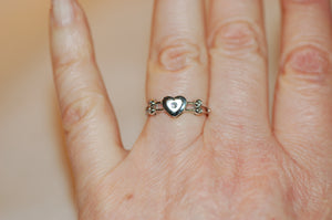 Heart in Heart Diamond Ring