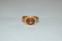 Load image into Gallery viewer, Peacky Pink Tourmaline Cabochone Ring