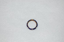Load image into Gallery viewer, Hidalgo Three Diamond Polka dot Enamel Band Ring