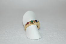 Load image into Gallery viewer, Tri Color Cabochon Ring