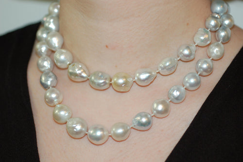 Asymmetrical South Sea Pearl Necklace