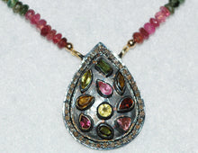 Load image into Gallery viewer, Tourmaline Teardrop Necklace