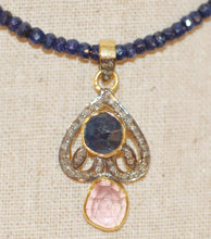 Load image into Gallery viewer, Sapphire Petal Necklace