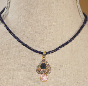Sapphire Petal Necklace