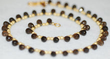 Load image into Gallery viewer, Smokey Topaz Briolette Necklace