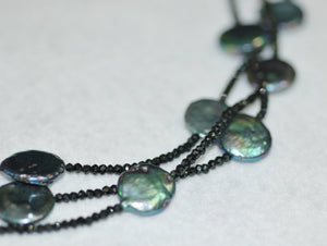 Coin Pearl Twist Necklace