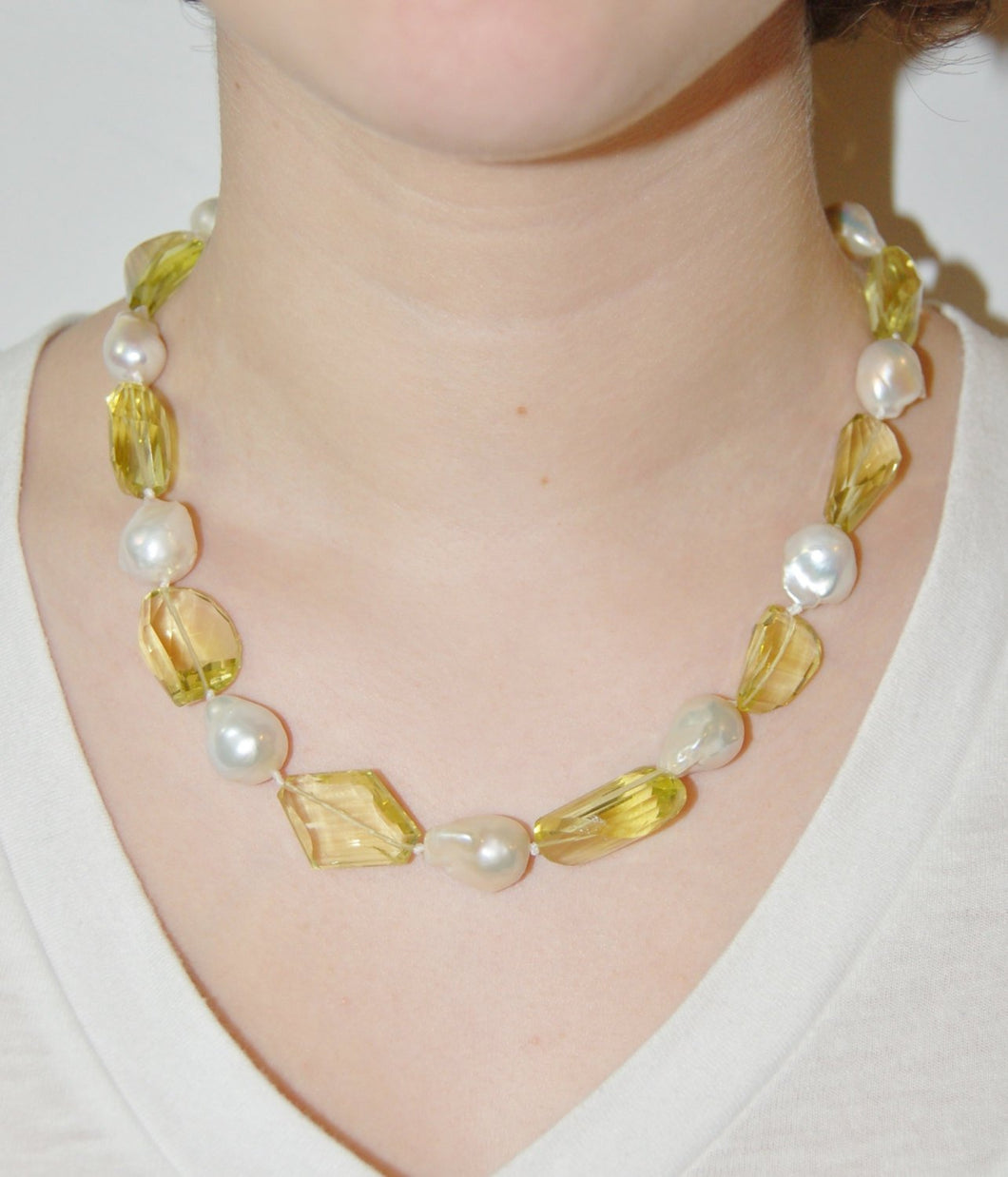 Lemon Sorbet Pearl Necklace