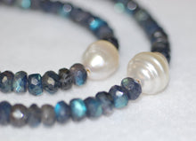 Load image into Gallery viewer, South Sea Pearl and Blue Labradorite Duo